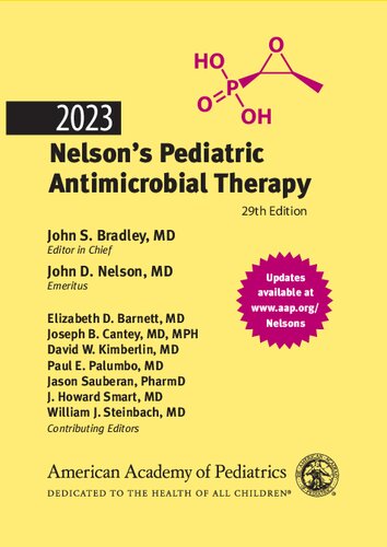 2023 Nelson’s Pediatric Antimicrobial Therapy (PDF/EPUB Version)
