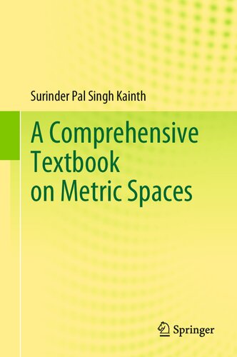 A Comprehensive Textbook on Metric Spaces (PDF/EPUB Version)
