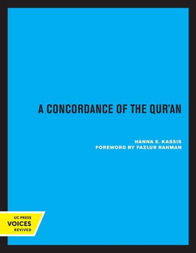 A Concordance of the Qur'an (PDF/EPUB Version)
