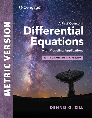 A First Course in Differential Equations with Modeling Applications (PDF/EPUB Version)