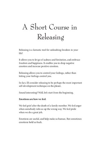 A short course in releasing / letting go / forgive ( Lester Levenson Sedona Method ) (PDF/EPUB Version)
