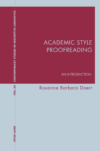 Academic Style Proofreading: An Introduction (PDF/EPUB Version)
