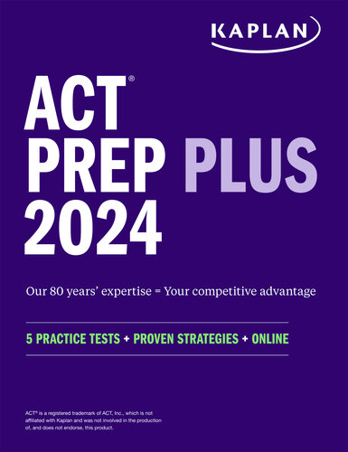 ACT Prep Plus 2024 (PDF/EPUB Version)
