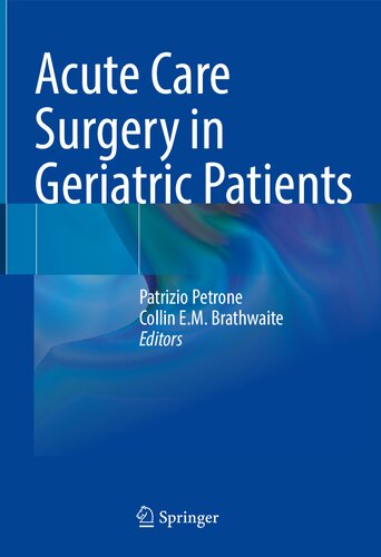 Acute Care Surgery in Geriatric Patients (PDF/EPUB Version)
