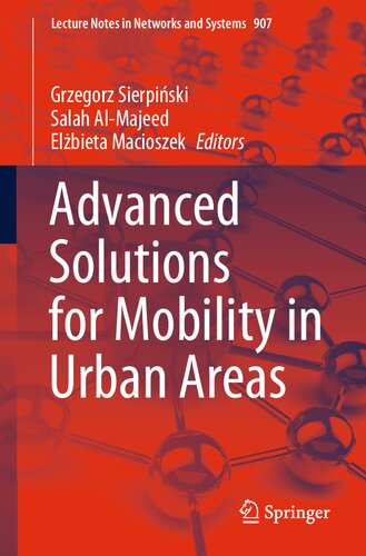 Advanced Solutions for Mobility in Urban Areas (PDF/EPUB Version)