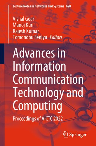 Advances in Information Communication Technology and Computing: Proceedings of AICTC 2022 (PDF/EPUB Version)
