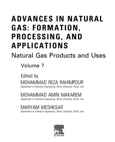 Advances in Natural Gas: Formation, Processing, and Applications. Volume 7: Natural Gas Products and Uses (Advances in Natural Gas: Formation, Processing and Applications, 7) (PDF/EPUB Version)