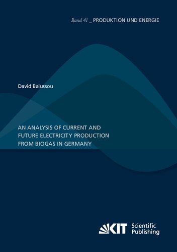 An analysis of current and future electricity production from biogas in Germany (PDF/EPUB Version)
