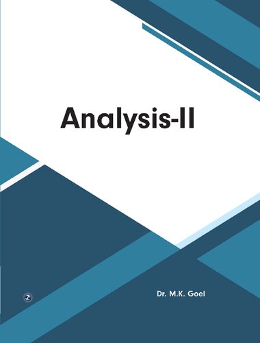 Analysis-II (PDF/EPUB Version)
