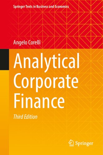 Analytical Corporate Finance (Springer Texts in Business and Economics) (PDF/EPUB Version)
