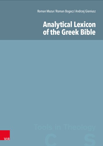 Analytical Lexicon of the Greek Bible / A Complete Concordance to the Greek Bible: Gesamtpaket (PDF/EPUB Version)
