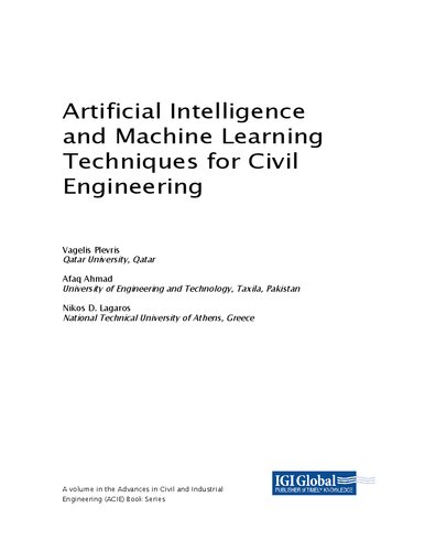 Artificial Intelligence and Machine Learning Techniques for Civil Engineering (PDF/EPUB Version)
