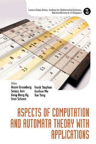 Aspects Of Computation and Automata Theory With Applications (PDF/EPUB Version)