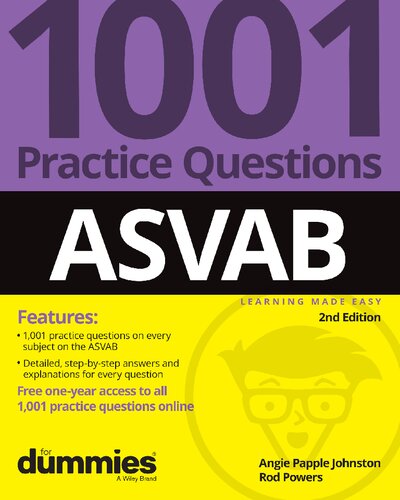 ASVAB: 1001 Practice Questions For Dummies (+ Online Practice) (PDF/EPUB Version)
