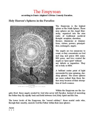 Biblical : The Empyrean according to Dante (PDF/EPUB Version)
