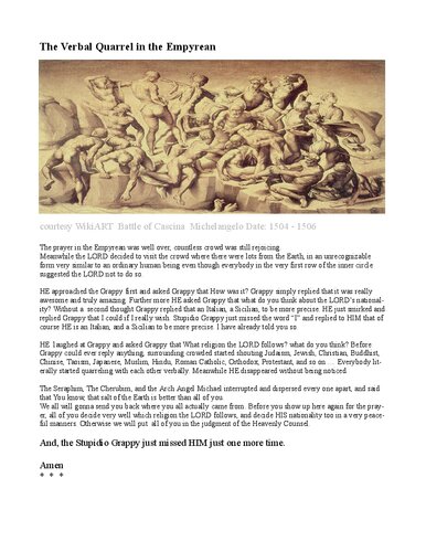 Biblical : The Verbal Quarrel in the Empyrean (PDF/EPUB Version)
