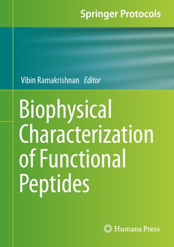 Biophysical Characterization of Functional Peptides (PDF/EPUB Version)

