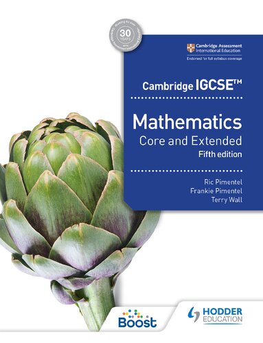 Cambridge IGCSE Mathematics Core and Extended 5th edition (PDF/EPUB Version)
