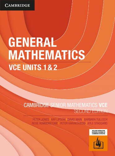 Cambridge Senior Mathematics VCE: General Mathematics VCE Units 1 & 2 (PDF/EPUB Version)
