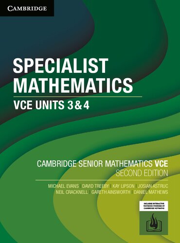 Cambridge Senior Mathematics VCE: Specialist Mathematics VCE Units 3 & 4 (PDF/EPUB Version)
