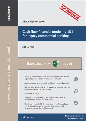 Cash flow financial modeling 101 for legacy commercial banking: ELI5 tutorial (PDF/EPUB Version)
