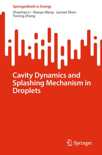 Cavity Dynamics and Splashing Mechanism in Droplets (SpringerBriefs in Energy) (PDF/EPUB Version)