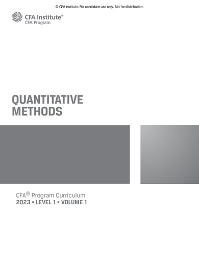 CFA Level 1 Volume 1 (PDF/EPUB Version)
