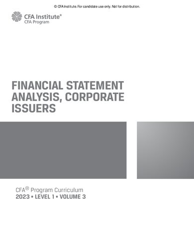 CFA Level 1 Volume 3 (PDF/EPUB Version)
