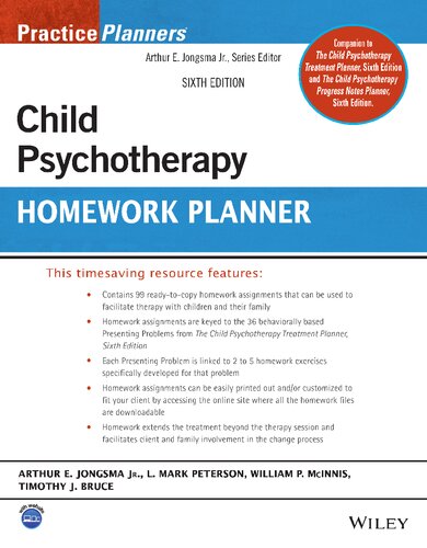 Child Psychotherapy Homework Planner (PracticePlanners) (PDF/EPUB Version)
