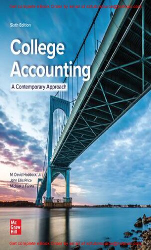 College Accounting A Contemporary Approach (PDF/EPUB Version)
