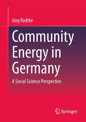 Community Energy in Germany: A Social Science Perspective (PDF/EPUB Version)
