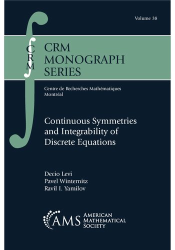 Continuous Symmetries and Integrability of Discrete Equations (PDF/EPUB Version)
