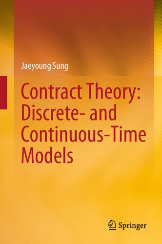 Contract Theory: Discrete- and Continuous-Time Models (PDF/EPUB Version)
