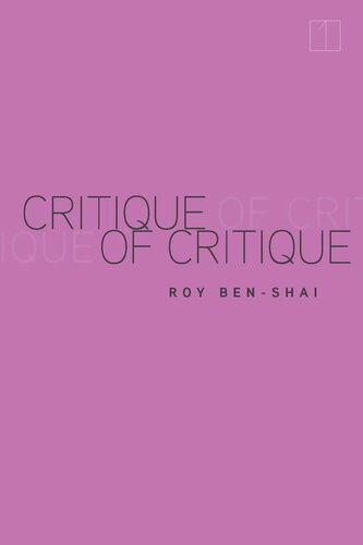 Critique of Critique (PDF/EPUB Version)
