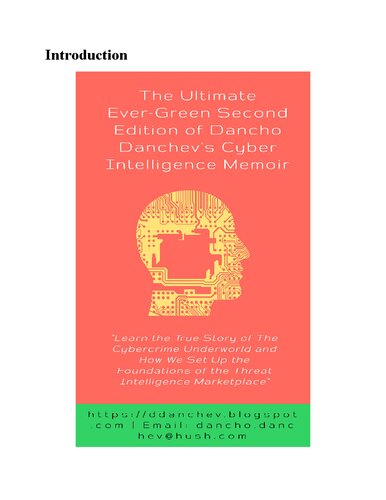 Dancho Danchev's Cyber Intelligence Cybercrime Research Memoir Second Edition (PDF/EPUB Version)
