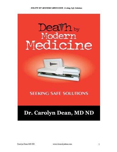 Death by Modern Medicine: Seeking ?Safe ?Solutions (PDF/EPUB Version)
