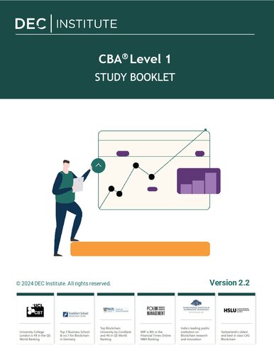 DEC Institute Study Booklet CBA Level 1 - Blockchain certificate (PDF/EPUB Version)