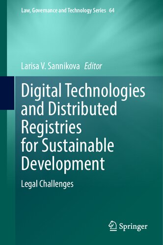 Digital Technologies and Distributed Registries for Sustainable Development: Legal Challenges (PDF/EPUB Version)