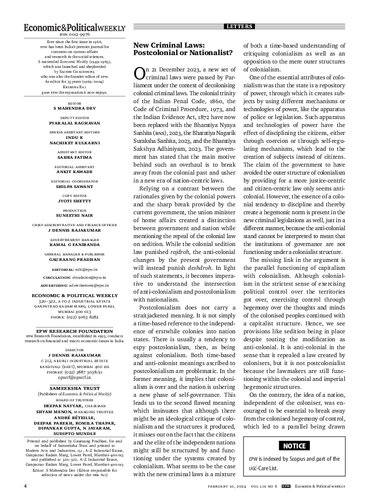 Economic & Political Weekly - VOL 59, Issue No 6 (PDF/EPUB Version)