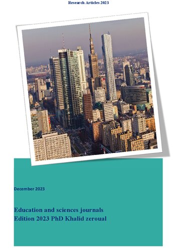 Education and sciences journals Edition 2023 PhD Khalid zeroual (PDF/EPUB Version)

