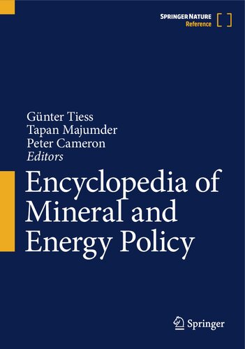 Encyclopedia of Mineral and Energy Policy (PDF/EPUB Version)
