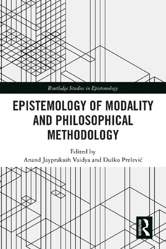 Epistemology of Modality and Philosophical Methodology (PDF/EPUB Version)
