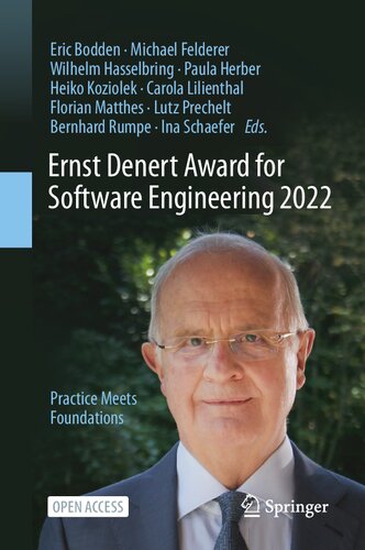 Ernst Denert Award for Software Engineering 2022: Practice Meets Foundations (PDF/EPUB Version)