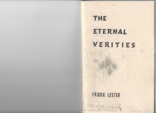 Eternal verities by Lester Levenson creator of Sedona Method (PDF/EPUB Version)
