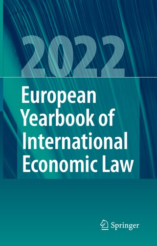 European Yearbook of International Economic Law 2022 (PDF/EPUB Version)
