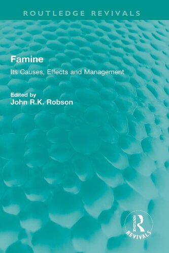 Famine: Its Causes, Effects and Management (PDF/EPUB Version)
