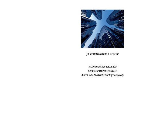 Fundamentals of Entrepreneurship and Management (Tutorial) (PDF/EPUB Version)
