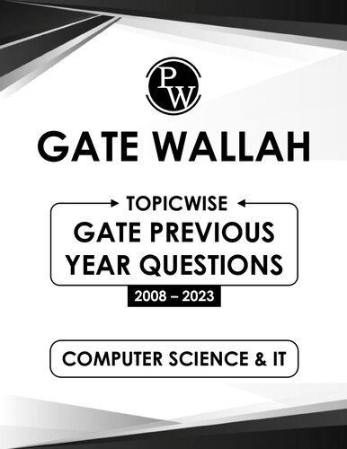GATE Wallah Topicwise PYQ: Computer Science & IT Engineering (PDF/EPUB Version)
