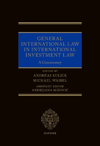 General International Law in International Investment Law: A Commentary (PDF/EPUB Version)