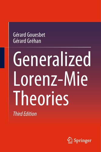 Generalized Lorenz-Mie Theories (PDF/EPUB Version)
